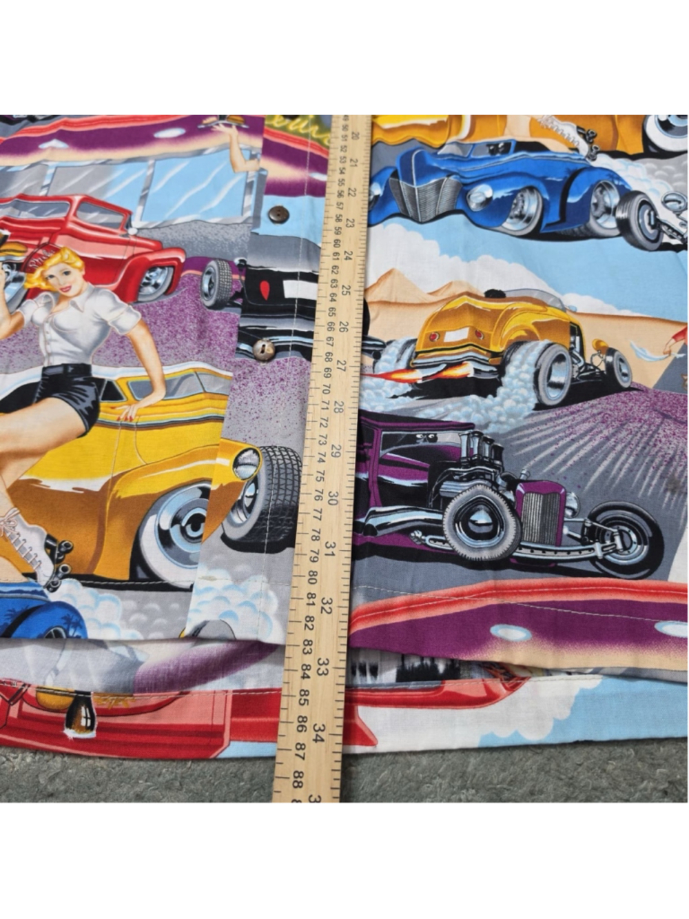 High Seas Trading Co Shirt Mens L Hot Rod Pin Up USA Made Rockabilly - Picture 6 of 8